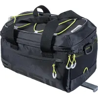 Basil Miles bagagedragertas MIK, 7L, black lime - 100% waterdicht - Polyester -
