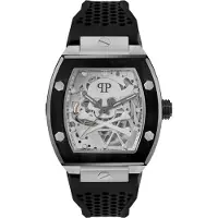 Philipp Plein Horloge, PWBAA2023, Zwart, Zilver