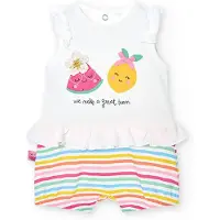 Boboli 148081 Mouwloze Romper Veelkleurig 1 Months Kinderen
