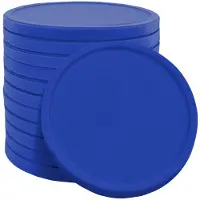 Combicraft blanco recycle munt gemaakt van biologisch afbreekbaar aardappelzetmeel - blauw - Ø 29mm - verpakking 1000 stuks