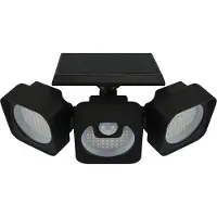 Strühm SIREN - Led Solar Zonne-energie - Buiten Wandlamp- 7w 680 Lumen -Zwart - met bewegingssensor