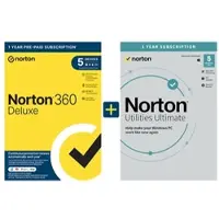 Norton 360 Deluxe met Utilities Ultimate | 5 Apparaten | 1 Jaar