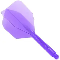 Condor Zero Stress Flight System - Small Clear Purple - Dart Flights