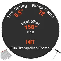 Vevor Vervangende Trampoline Mat Springmat voor 426 cm Frame