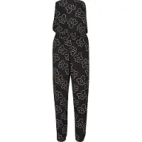 Urban Classics Jumpsuit zwart / wit