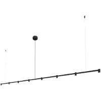 Wever & Ducre Hanglamp Trace 3.0, dimbaar, zwart, Woon-/ Eetkamer, Aluminium, Modern, hanglamp