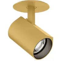 Wever & Ducre LED inbouwspot Ceno 1.0 goud 927 bladveer, messing / goud, Woon-/ Eetkamer, Aluminium, Modern
