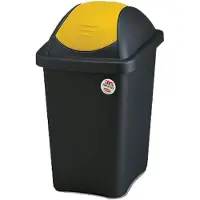 Stefanplast Bascula – Vuilnisbak / Vuilnisbak Afvalscheiding / Afvalscheiding / Prullenbak Afvalscheiding / Prullenmand – Blauw Met Zwart – 60l