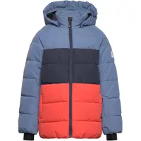 Color Kids ski jas blauw/oranje Skijack Jongens/Meisjes Polyester Capuchon - maat 140