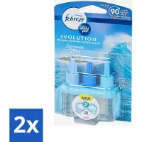 Ambi Pur 2 x 3volution - Bermuda Vibes Navulling - Luchtverfrisser - 20 ml - Oceaanfrisse Geur - Luchtverfrisser - Geurverspreiding - 3Volution Systeem - Geurintensiteit