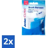 Jordan 2 x - Between M - Interdentale ragers - 0.6 mm - 10 Ragers - Interdentale Ragers - Tandplak Verwijderen - Tanden Reinigen - Gebitsproblemen Voorkomen - Tandsteen Voorkomen