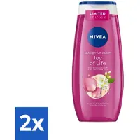 Nivea 2 x - Douchegel - Joy of Life - Verfrissend Effect - 250 ml - Douchegel - Frisse Geur - Rozen - Jasmijn - PH-neutraal
