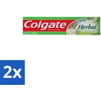 Colgate 2 x - Herbal - Tandpasta - 125ml - Kruiden Tandpasta - Natuurlijke Tandpasta - Gezond Tandvlees - Tandplak Bestrijding - Frisse Adem