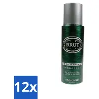 BRUT 12 x Deospray Original 200 ml - Deodorant Spray - Original - Langdurige Frisheid - Zweetbevochtiging - Geurdekkend