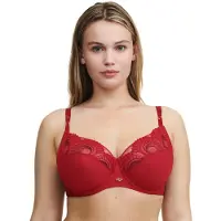 Chantelle Co Bra Underw. Very Covering Passion Red/aubergine Size: E85 | Bras Outlet | Dames | Paars