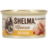 Shelma 10x - Premium Kattenvoer Natvoer - mousse Kip Lever en Groenten -85g