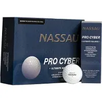 Nassau Pro Cyber - Golfballen - 12 stuks - Wit