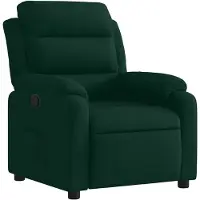 vidaXL Fauteuil verstelbaar fluweel donkergroen