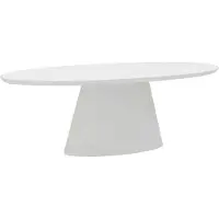 Giga Meubel Tuintafel Cleo Ovaal Wit 240cm