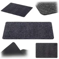Kadax Antislip Vuilvangmat Voor Binnen en Buiten, Weerbestendige Deurmat Voor Entree en Huisdeur (Grijs, 60 x 40 cm)