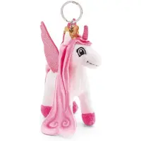 Nici Sleutelhanger Lissy Pony Eenhoorn Tamani 10cm wit - Pluche knuffelhanger met sleutelhanger voor lanyard, sleutelhanger en sleutelhanger