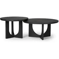 Starfurn Salontafel Guus Zwart Ø80cm