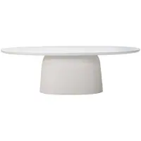 Giga Meubel Tuintafel Myrna Ovaal Wit 300cm