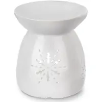B2X Winter - Geurbrander - Keramisch - Decoratief - Met sneeuwwerk motief
