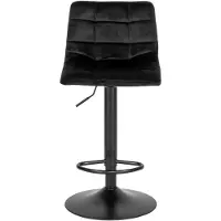 House Nordic Barstoel Zwart - 43x43x88-108cm - Retro/Vintage - Gewicht 6kg