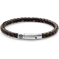 Lucleon Collins 6 mm Vintage en Zwarte Leren Armband