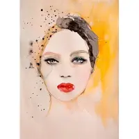 IXXI Sphere, Leigh Viner - 100 x 140 cm - Gratis ophangtool - Grote wanddecoratie en posters - Aquarel, Illustraties, Woonkamer, Slaapkamer, Mode