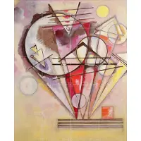IXXI On the Points - Wassily Kandinsky, Kandinsky & Bridgeman Images - 80 x 100 cm - Gratis ophangtool - Grote wanddecoratie en posters - Klassiek