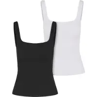Urban Classics Top zwart / wit