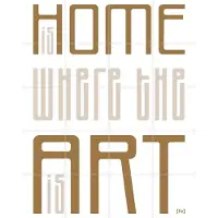 IXXI Home Is, Fototypo - 80 x 100 cm - Grote wanddecoratie en posters - Typografie, Grafisch Ontwerp, Decoratieve kunsten, Woonkamer, Typografie en