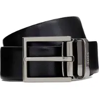 BOSS Leren Riem Otrip Sr35 Pp Leather Belt W85 Black Zwart Bruine