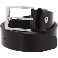 BOSS Leren Riem Emal-B Sz35 Belt W120 Dark Brown Donkerbruin