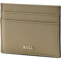 BOSS Leren Kaarthouder Alyce Card Holder Light Beige