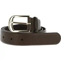 BOSS Leren Riem Anna Leather Belt W80 Dark Brown Donkerbruin