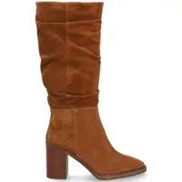 Alpe Dames Bruine Indiana Leren Laarzen (39), Leer, 3 tot 5 cm, Ritssluiting, Casual 521911