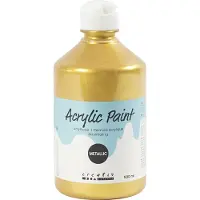 Packlinq Acrylverf Metallic, metallic, goud, 500 ml/ 1 fles