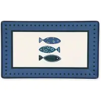 Excelsa Italiaans Design – Ocean | 6 rechthoekige Borden | 25x15x2,5 cm