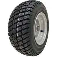 Parnells 16x6.50-8 grasmaaierband, versterkt (4 lagen), type P332, met stalen velg en lagers van 20 mm