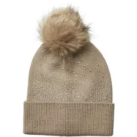 Pieces - PCJASMINE SEQUINS HOOD W. POM POM BC - Meisjes - Hoeden