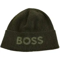 BOSS muts Elios Hat Open Green olijfgroen