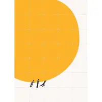 IXXI Pull out the Sun, Maarten Léon - 100 x 140 cm - Gratis ophangtool - Grote wanddecoratie en posters - Grafisch Ontwerp, Minimalisme, Geometrische