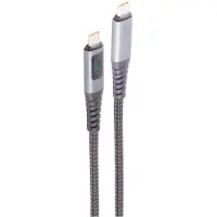 Shiverpeaks BS14-59015 Datakabel en oplaadkabel USB-C 2.0, met display, 0,5 meter