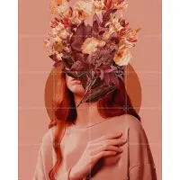 IXXI Copper Sensitivity, Frank Moth - 80 x 100 cm - Gratis ophangtool - Grote wanddecoratie en posters - Grafisch Ontwerp, Digitale Kunst
