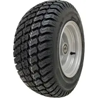 Parnells 16x7.50-8 Grasmaaierwiel, geschikt voor grasmaaiers, met 4-laags band (P332) en stalen velg, voorzien van lagers van 25 mm