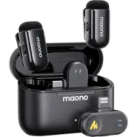MAONO WM622 PB2 - Microfoonsysteem - Draadloos, Zwart