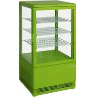 Saro Koelvitrine Saro, 3 roosters, groen, 70L, 43(b)x88(h)x38(d), 230V/170W